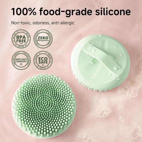 Silicone Body Scrubber for Bath & Massage - Ultra-Soft Food-Grade Silicone Body Exfoliator - Skin-Friendly, Hygienic & Easy-to-Dry Design, Perfect for Relaxing Shower & Spa Experience