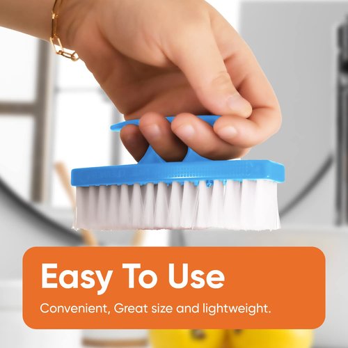 Nail Brush for Cleaning Fingernails, Nail Scrubber Brush, Toe Foot Hands Fingernail Brush Cleaner- Small Scrub Brush- All-Purpose Stiff Cleaning Brush (12 Pack, Blue)