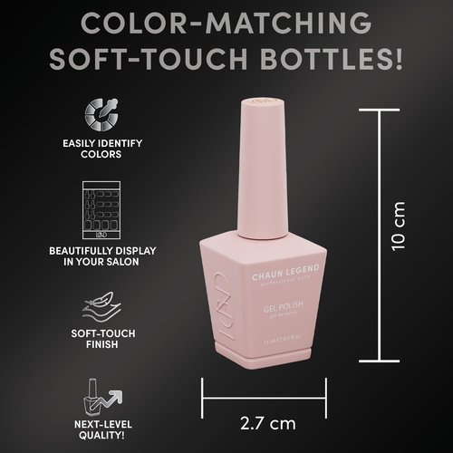 Chaun Legend UV Gel Nail Polish, 0.5 Ounce Long Lasting Salon Quality, Bubble Free Professional Manicures, Quick Dry, High Shine, Gothic Plum LG5075 (dark burgundy)