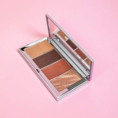 PÜR MINERALS 4-in-1 Skin-Perfecting Powders Face Palette, Dark-Deep, 1 Ct.