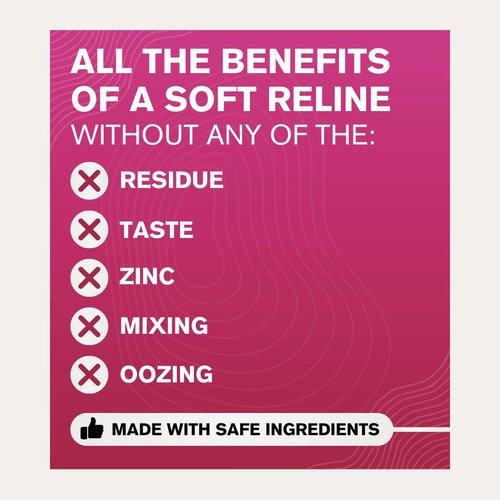 Cushion Grip Thermoplastic Denture Adhesive, 0.35 oz Travel Size (Pack of 3) – Refits and Tightens Loose Dentures for Up to 4 Days | Non-Glue, Zinc-Free, Waterproof Formula, Acts Like a Soft Reliner
