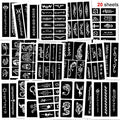Large Temporary Tattoo Stencil Kit with 123 Patterns for Face & Body Art