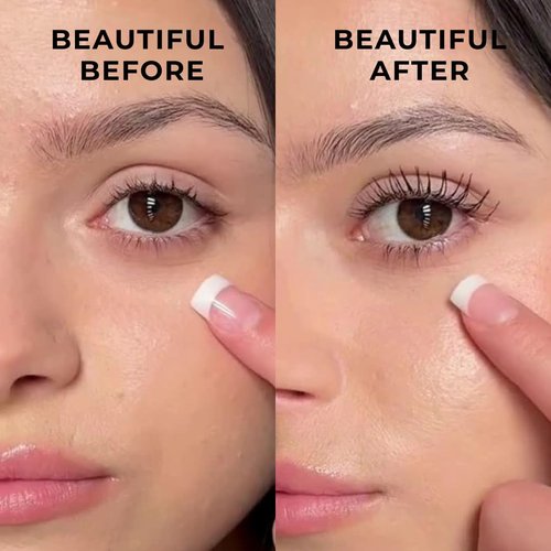Honeybee Gardens Bellissima Volumizing Mascara - Lightweight Bold Lashes, Black Lace, Vegan & Cruelty-Free, 0.13 oz
