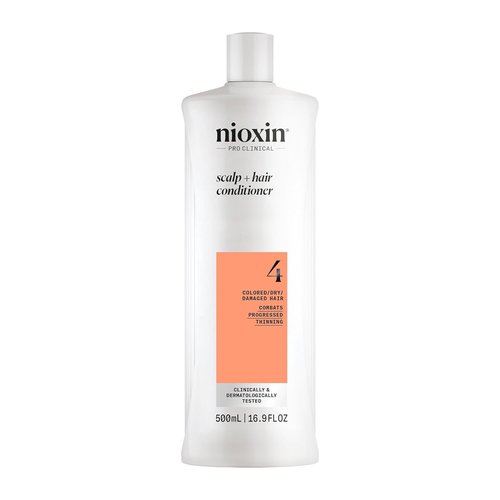 Nioxin System 4 Thickening Conditioner - Nourish Colored, Dry & Damaged Hair | Boost Density with Niacinamide & Biotin