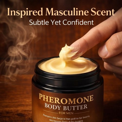 **Skiennix Pheromone Body Butter for Men - Non-Greasy, Long-Lasting Scent | 5 oz Vegan Cream**