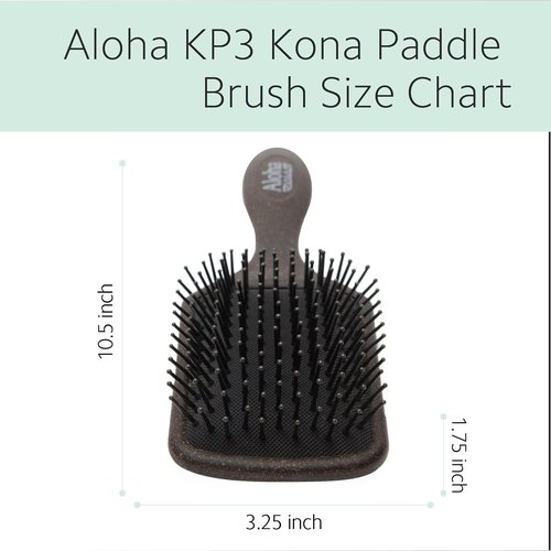 KP3 Kona Paddle Brush - Professional Styling Tool for Smooth, Sleek Hair | Ideal for All Hair Types