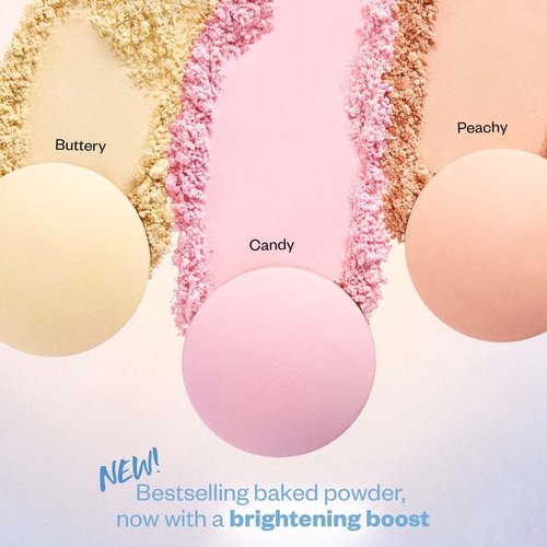 Kosas Cloud Set Brightening Baked Powder - Talc-Free Under Eye Setting Powder for Soft Focus Finish, Candy