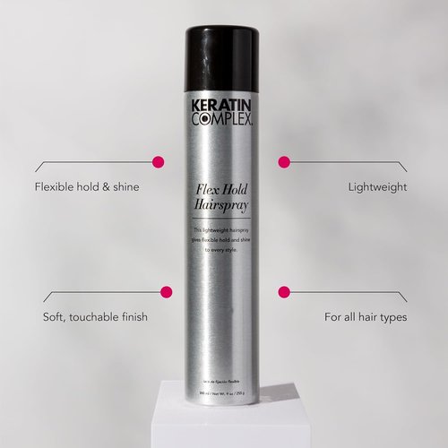 Keratin Complex Flex Hold Hairspray - Long-Lasting Hold & Shine | 9 oz.