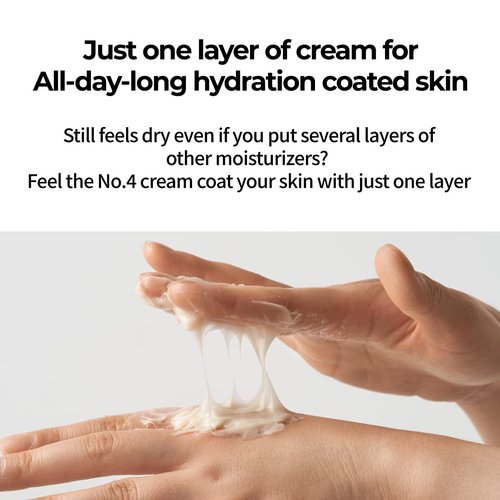 numbuzin No.4 Cream | Full-Nutrient Firming Cream | Skin Elasticity, Wrinkle Care, Anti-aging, Deeply Nourishing, Hydration | Red Ginseng, Panthenol, Niacinamide, Bifida | 2.02 fl. oz.