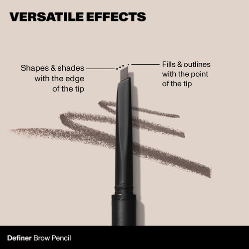 Morphe Dual-Ended Brow Pencil - Precision Slanted Tip for Shaping & Defining - Almond (0.003 oz)