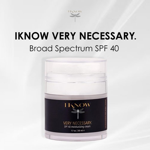 IKNOW VERY NECESSARY Broad Spectrum SPF 40 Sun Protection Cream - Anti-Aging Moisturizer Lotion