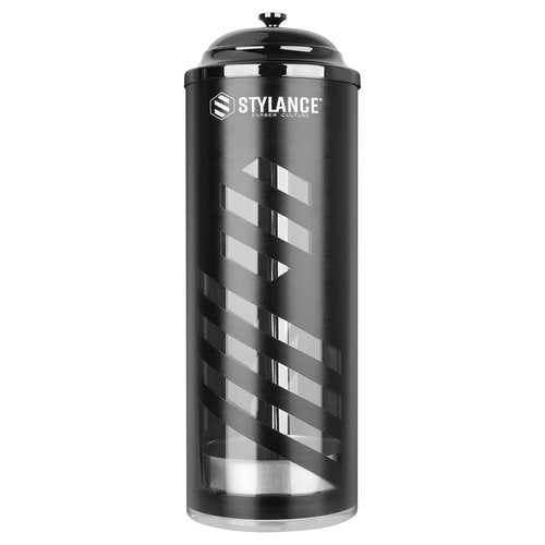 STYLANCE Barber Disinfecting Jar, Acrylic Disinfectant Container with Removable Basket, Disinfectant Acrylic Jar for Manicure & Spa Implements, Combs & Shears, Salon 37 oz