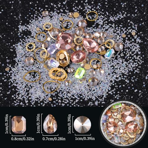 Micro Caviar Beads Kit 6 Colors Nail Art Rhinestones & Charms - Sparkle Gems & Rivets