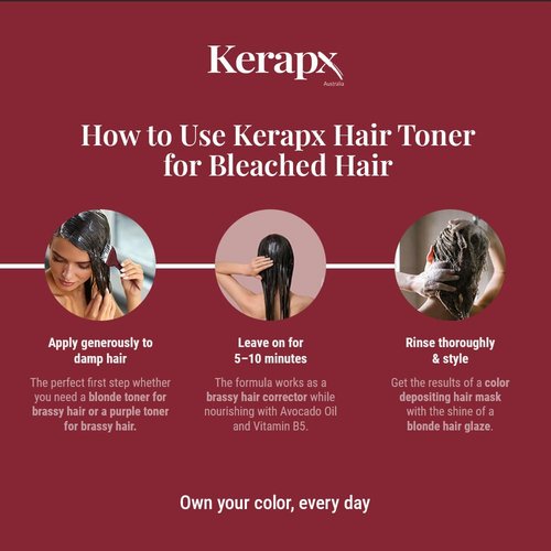 Kerapx Brass-Free Hydration Hair Mask – Deep Moisture & Repair Treatment for Dry, Damaged, Frizzy or Color-Treated Hair – Softness, Shine & Strengthening 4.76 fl oz