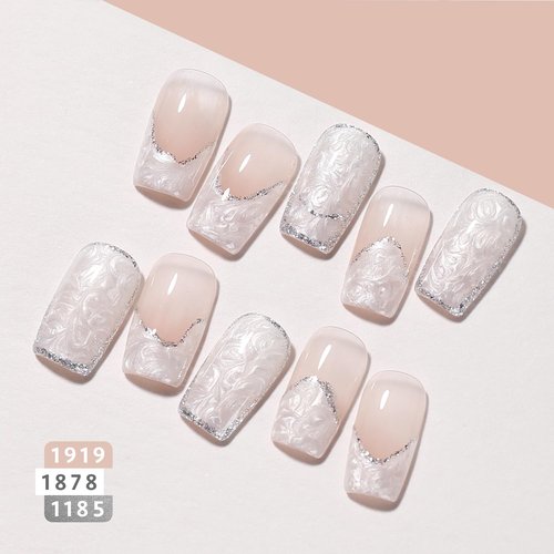 GAOY Pearl Gel Nail Polish Set, 6 Colors Shimmer Mermaid, Pink White Blue Soak Off UV Gel Polish Kit, Baroque Pearl