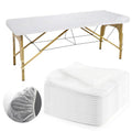 DEAYOU 30 PCS Disposable Fitted Massage Table Sheets, Elastic Spa Bed Covers, Breathable Non Woven Fabric Massage Table Protector for Tattoo, Hotel, Beauty Salon, Facial, Esthetician, 35" x 86", White