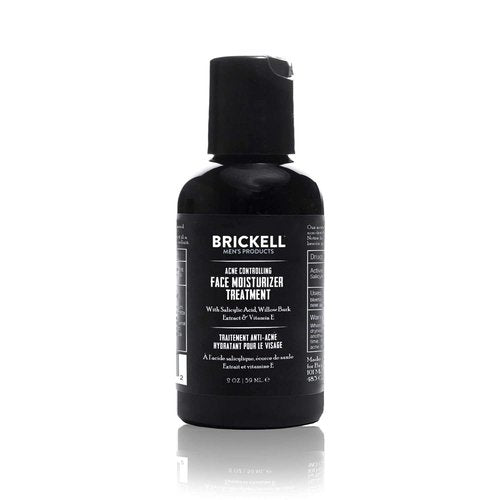 Brickell Men's Acne Controlling Face Moisturizer - Natural Treatment with 2% Salicylic Acid, 2 Oz