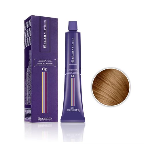 Salermvison Hair Coloring Cream - Light Golden Blonde #8.3 | 2.3 Ounce for Vibrant Color