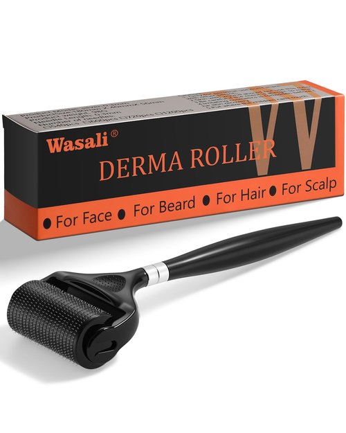 Titanium Derma Roller For Face Hair Beard，Beard Microneedle Roller For Men With Storage Case，Scalp Derma Roller For Women，Personal Use Microneedling Roller Microdermabrasion Beauty Instrument