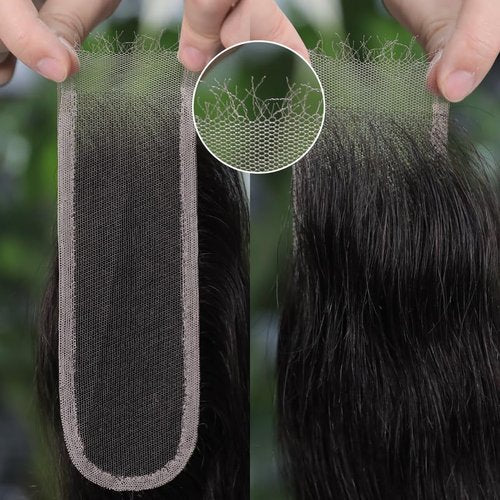 2x6 SKIN-Melt HD Lace Closure Body Wave Raw Human Hair, More Less Shedding than Regular Virgin Hair, Tiny Knots, 0.089mm Ultra-Thin HD Lace, Pre-plucked with Natural Hairline 12 Inch