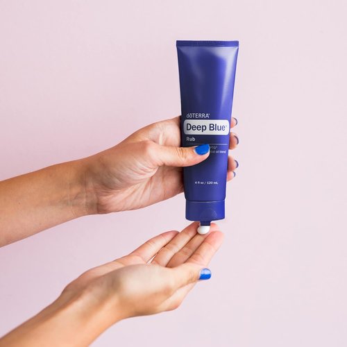 doTERRA Deep Blue Rub - Soothing Muscle Relief Cream | 4 oz Tube for Pain Relief