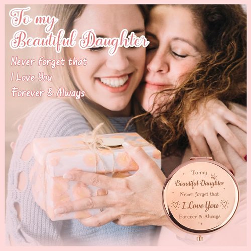Daughter Gifts,Daughter Gifts from Mom,Best Gifts for Adult Daughters,Graduation Gifts for Daughter,Gifts for Daughters Adult,Daughters Wedding Gifts,Christmas Daughter Gifts,Daughter Compact Mirror