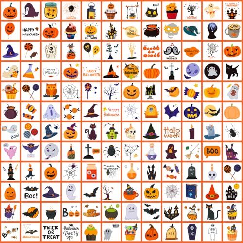Halloween Temporary Tattoos for Kids Party Favors - 408 Sheets