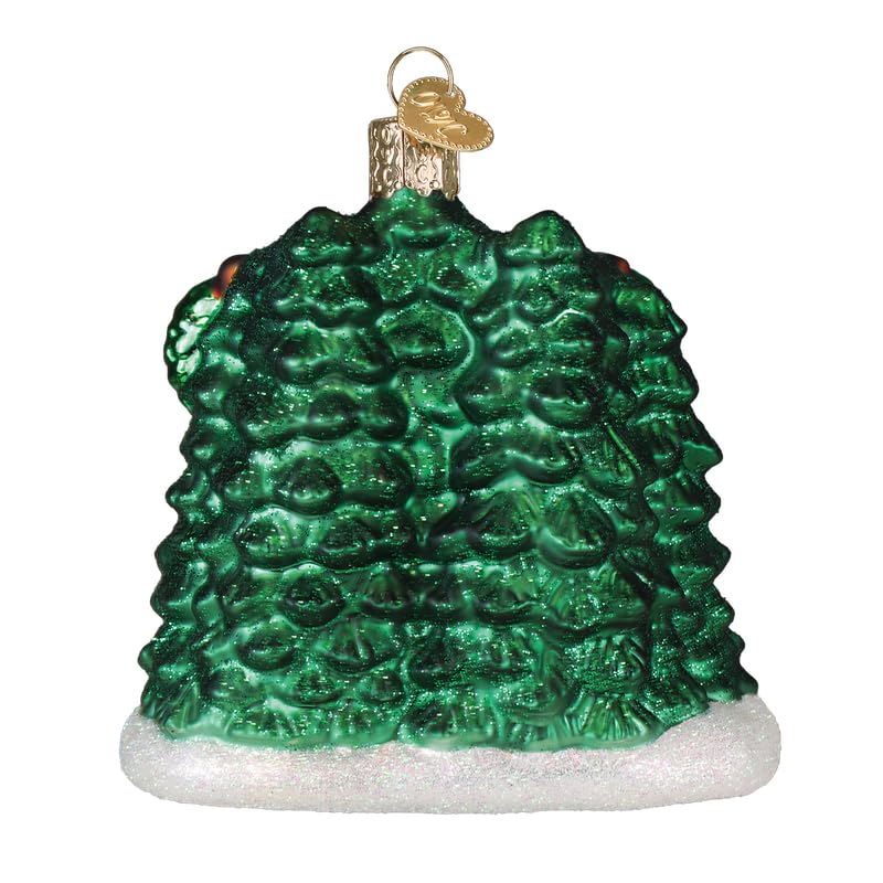 Christmas Tree Farm Glass Ornament - Handcrafted Holiday Decoration