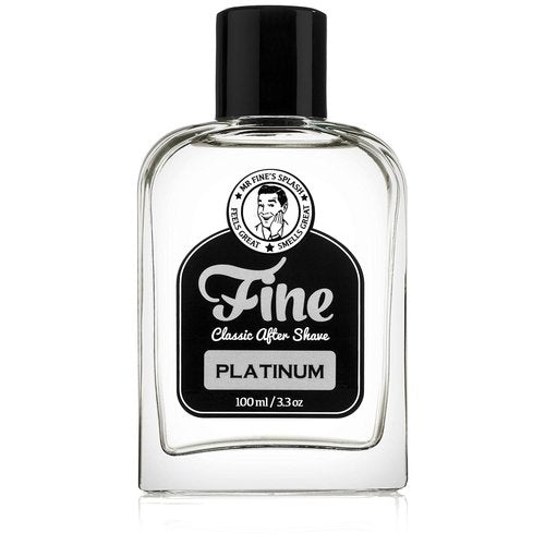 Mr. Fine Men's Aftershave - Platinum Fragrance, Soothing Post-Shave Balm for All Skin Types, 100ml