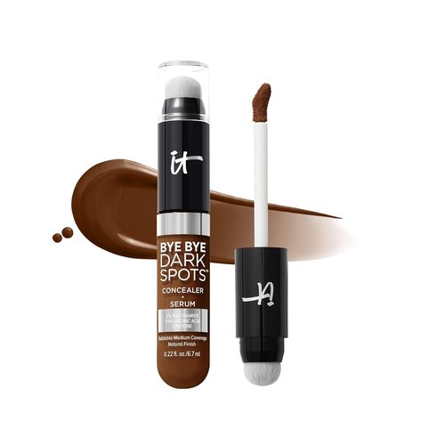 IT Cosmetics Bye Bye Dark Spots Concealer | Brightening Serum with 2% Niacinamide & Hyaluronic Acid - Medium Coverage, Natural Finish - 0.22 fl oz