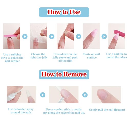 Handmade Press on Nails Short Duck 3D Floral Thick Acrylic Fake Nails White French Tip False Nails with Bow Flower Rhinestones Designs Nail Elegant Sturdy Art Nude Press on Nail 10Pcs(M)