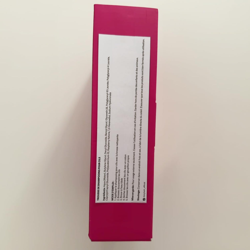 Stacy Lash Foaming Lash Shampoo Kit - 50ml Cleanser with Spoolies, Rinse Bottle & Brush for Extensions
