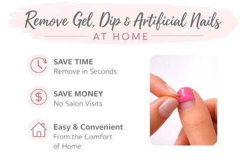 Nail Armor - Ultra Thin Peel-Off Nail Barrier Wraps for Gel Polish & Acrylics | 104 Wraps for Easy Application
