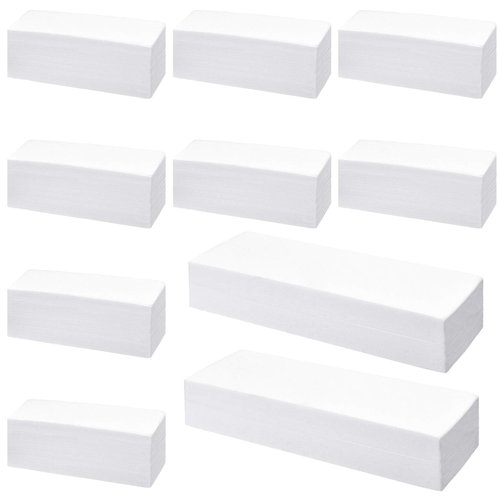 Maitys 1000 Pieces Non-woven Wax Strips for Body Facial Hair Removal Beauty Waxing Sheets Soft Wax Strips for Women Men Leg Face Chest Back Eyebrow Armpit and Bikini, 2.8'' x 7.9'' and 1.5'' x 3.9''