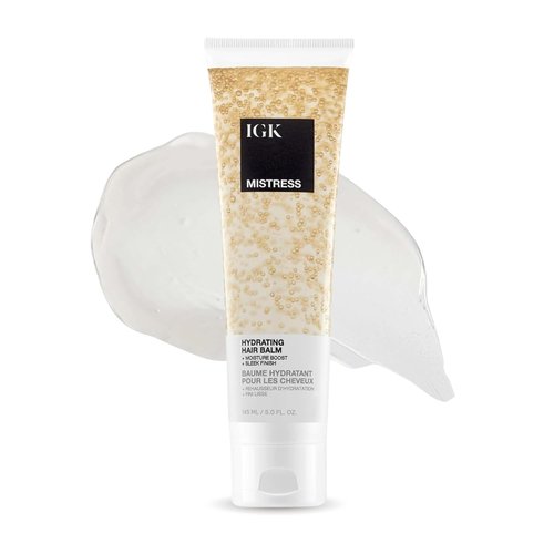 IGK Mistress Hydrating Hair Balm - Leave-In Conditioner & Smoothing Cream for Frizz Control | Vegan Coconut Oil Treatment