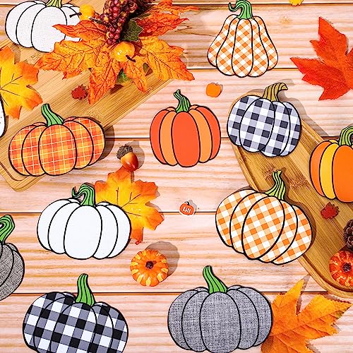 Fall Pumpkin Refrigerator Magnets Set - Autumn Decor for Kitchen & Holidays