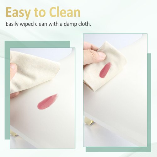 Nail Arm Rest, Arm Rest for Nails Tech, PU Leather Nail Tech Arm Rest, U-Shaped Hand Rest for Nails Tech, Foldable Manicure Hand Rests for Foot Hand Rest, White