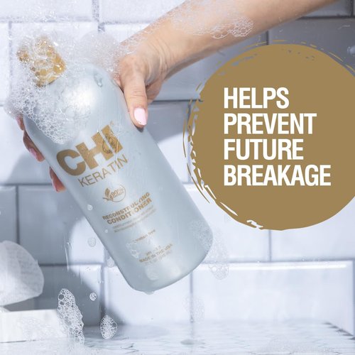 CHI Keratin Conditioner - Healthier Hair, Adds Shine & Prevents Breakage | 32 Oz, Sulfate-Free