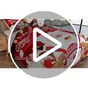 Christmas Bedding Set for Kids - Twin Size Santa Claus Quilt & Pillow Case - Multi 62 / Twin