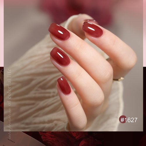 GAOY Rose Garden Jelly Gel Nail Polish Kit - 6 Sheer Colors for Salon Quality Manicure & DIY Nail Art