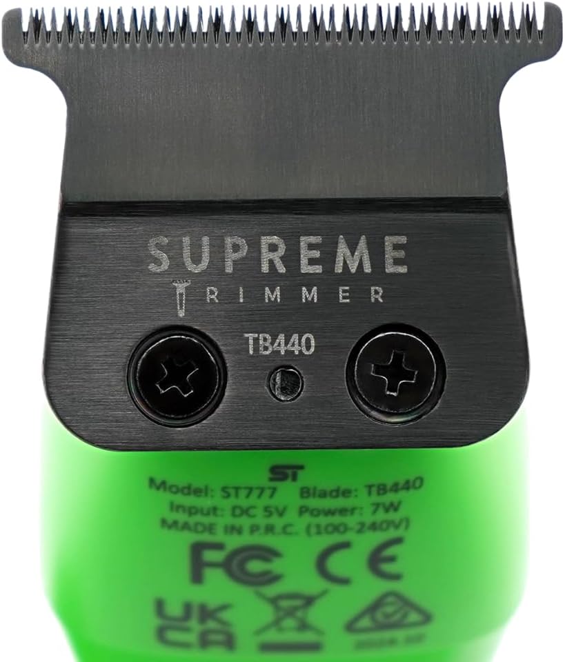 Supreme Trimmer T-Blade TB440 - 0 Gap Adjustable DLC Coated Stainless Steel Replacement Blade