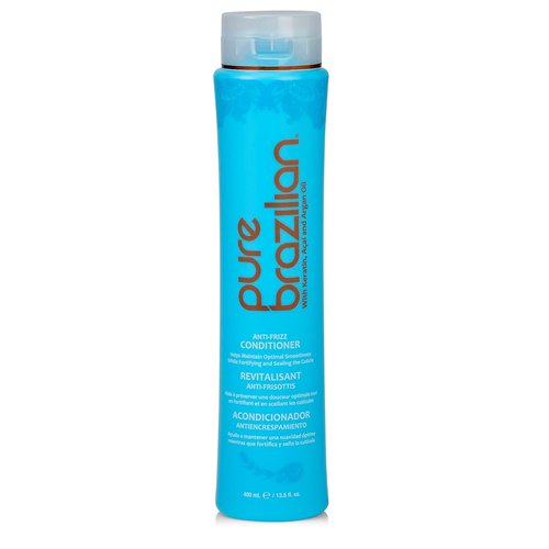 Pure Brazilian Anti-Frizz Conditioner - Keratin & Acai Formula for Smoother, Shinier Hair | 13.5 Oz