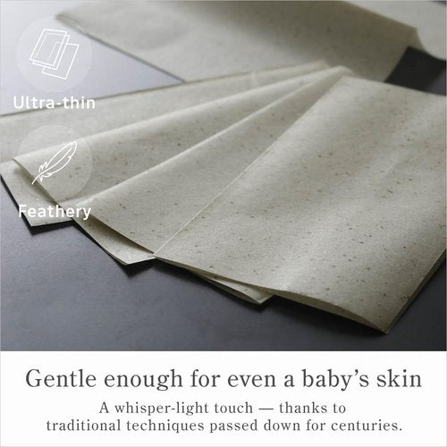 Oil Blotting Paper 100 Sheets,Pack of 2 – Natural Green Tea Facial Tissues with Premium Washi Japanese Paper, Portable Easy Dispensing, Made in Japan, Skin-Care & Makeup Essential Green