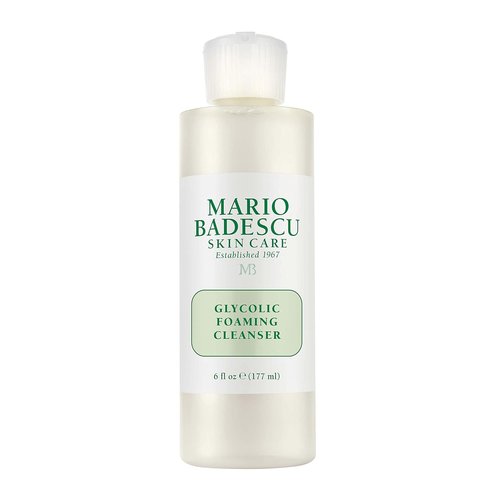 Mario Badescu Glycolic Foaming Cleanser - Exfoliating Face Wash with Glycolic Acid & Aloe Vera for All Skin Types | Evens Skin Tone & Texture