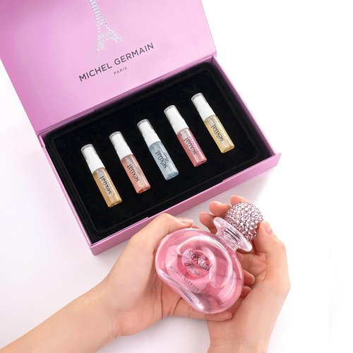 Michel Germain Sexual Discovery Set - Women's Perfume Sampler | 5 Floral & Gourmand Vials (0.07 Fl Oz Each)