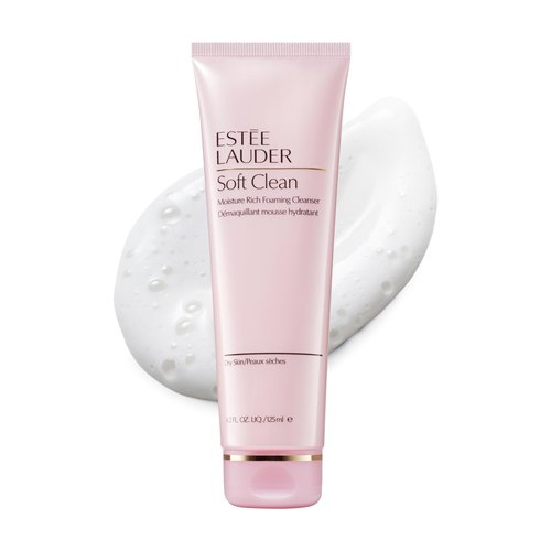 Estée Lauder Soft Clean Moisture Rich Foaming Face Wash Cleanser, 4.2 Ounce