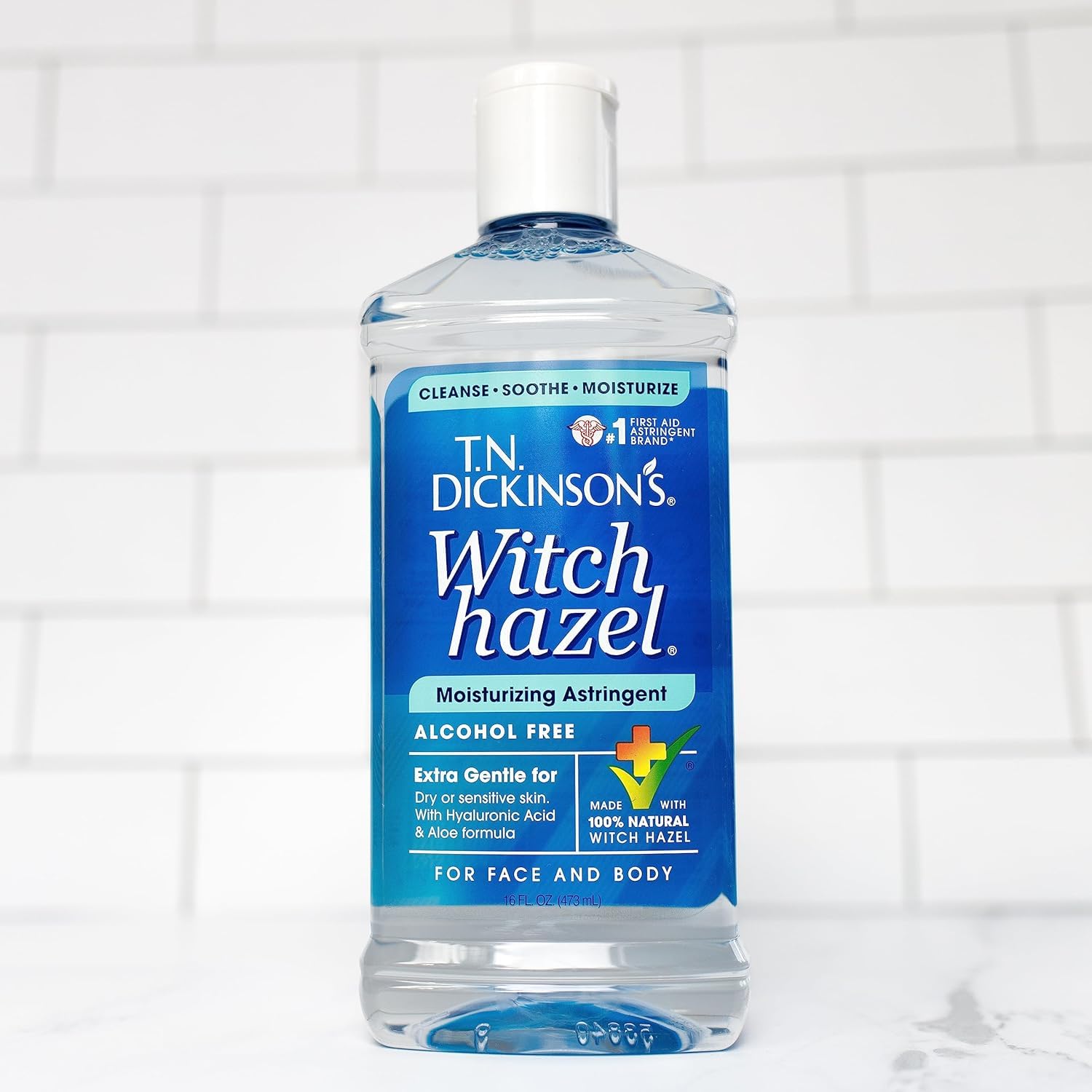 T.N. Dickinson's Witch Hazel Astringent - Alcohol-Free, 100% Natural Formula | Calms & Hydrates Skin | 16 Fl Oz