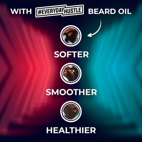 EverydayHustle Beard Oil - Lightweight Serum for Black Men | Natural Hydration & Jasmine Scent, 60ml