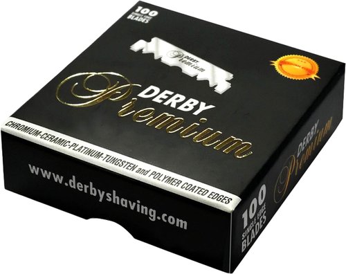 300 "Derby Premium" Single Edge Razor Blades for straight razor