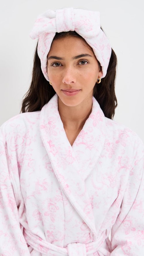LOVESHACKFANCY Women's Headband with Bow, Cupids Pink, One Size
